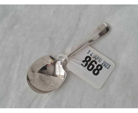 A small plain caddy spoon, Hanoverian pattern, Sheffield 1966 by P&amp;S