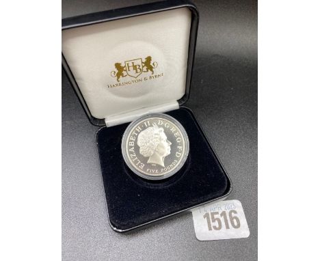 A Trafalgar silver proof £5, 2005