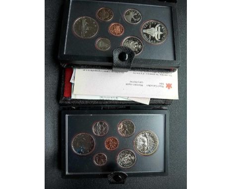 Canada proof sets 1980 and 1982 with Silver Dollars