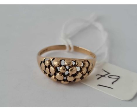 Vintage keeper ring in 9ct size S 2.2g