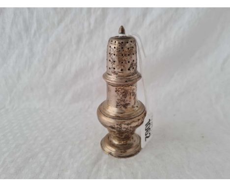 A Victorian Georgian style caster, 4.5” high, Sheffield 1852 by R&amp;S? 93 g.