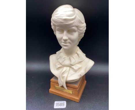 A Royal Worcester Bust of Princess Diana on Plate No 24