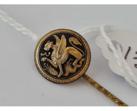 A unusual dragon griffin&nbsp;style oriental stick pin