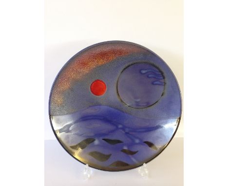 A Poole Pottery Limited Edition Planet dish: Sedna, 214/350.