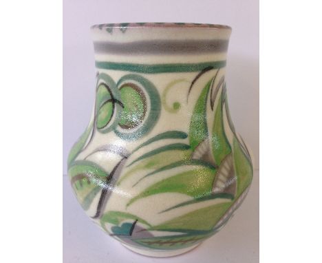 A Poole Pottery Art Deco vase, decorated in the GPA pattern by Hilda Hampton (originally Lot 273 Christies August 1999 Sale),