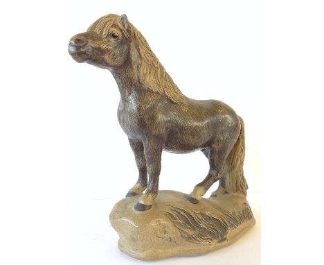 A Poole Pottery Barbara Linley Adams stoneware model of a New Forest Pony.