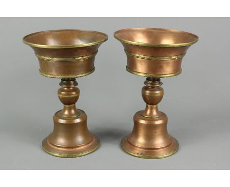 Copper butter lamps; the lamps were used as props in the film "Seven Years in Tibet" starring Brad Pitt.&nbsp;