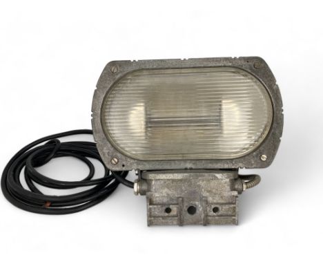 A large vintage Philips industrial aluminium wall lamp
31cm wide.