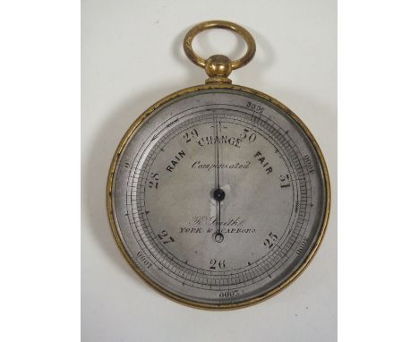 AN ANTIQUE POCKET BAROMETER