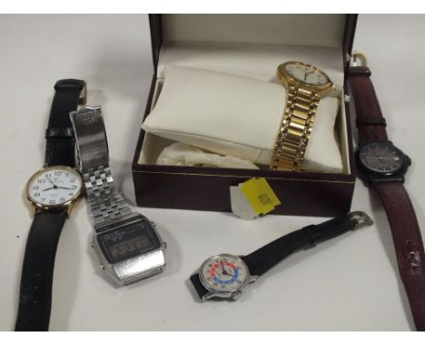 A BOX OF WRISTWATCHES TO INCLUDE A BOXED ROTARY EXAMPLE