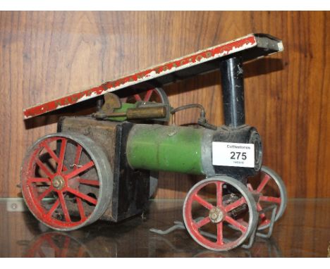 A VINTAGE MAMOD STEAM TRACTION ENGINE 