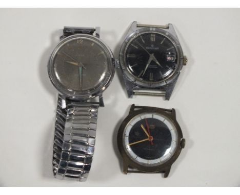 A VINTAGE TIMEX AUTOMATIC WRIST WATCH TOGETHER WITH TWO OTHERS
