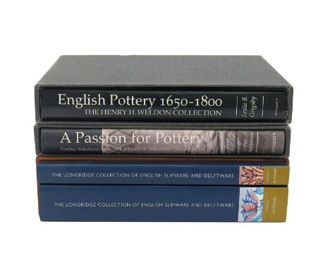 Literature: The Longridge Collection of English Slipware and Delftware, Volumes 1 and 2 contained in a slip case; Leslie B Gr