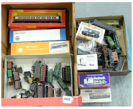OO Gauge Rolling Stock and accessories to include Triang R.428 Brake coach, mixed manufacturers goods wagons including, plank