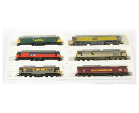 Lima OO Gauge reidentified Diesel Locos comprising Co-Co EWS maroon livery now No.60037 and named Aberddawan Aberthaw, Co-Co 