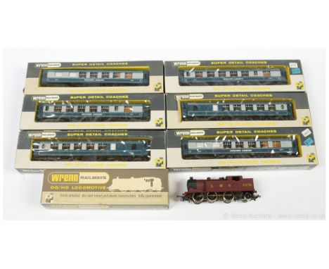 Wrenn Loco and Passenger Coaches comprising W2214 0-6-2 LMS maroon Tank Loco No.2274, very minor paint chip to top of left si