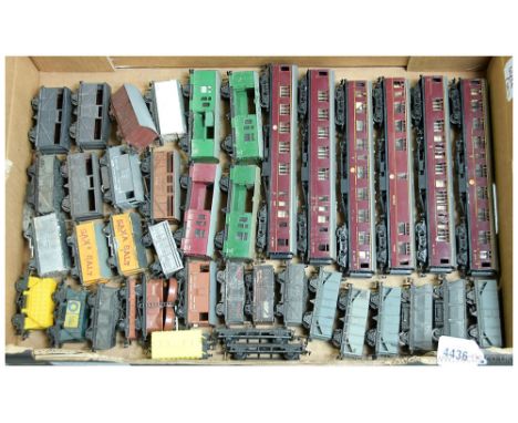OO Gauge Rolling Stock by various manufacturers including Trix 6 x TTR Maroon Coaches, Hornby Dublo salt, covered, Prestwin, 