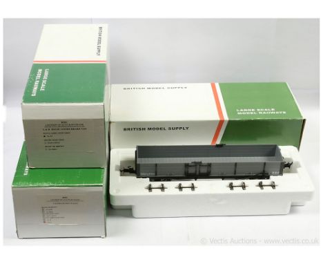 Accucraft / BMS G Gauge Narrow Gauge group of L&amp;B (Lynton &amp; Barnstaple) Goods Wagons consisting of Ref R19-9A Bogie G