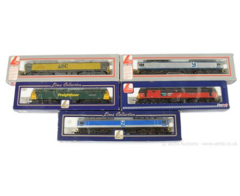Lima OO Gauge Co-Co Diesel Locos comprising 4962 RES red livery Class 47 No.47624 "Saint Andrew", 4686 Freightliner green liv