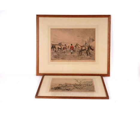 Tom Carr(1912 - 1977)"The End of Forty Minutes" and "Full Cry",signed in pencil to the margin and etched within the plate,han