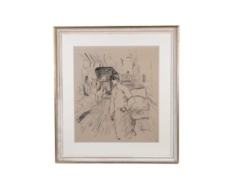 After Henri de Toulouse-Lautrec(French, 1864-1901)The Laundress,lithograph,67 x 60cms, in frame.