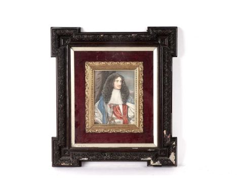 After Osmund Airy (19th Century) Portrait of King Charles II, chromolithograph, 19 x 14cms, in an ornate frame.