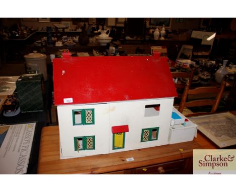 A vintage doll's house; and a quantity of doll's house furniture etc. AF