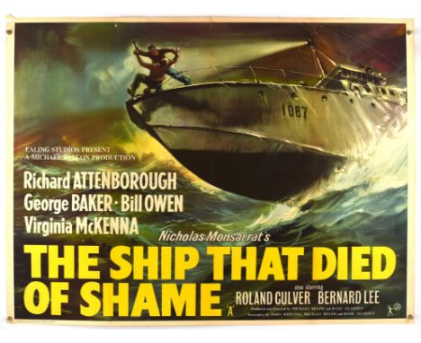 The Ship That Died of Shame (1955), British Quad Film Poster, this poster coming directly from the STUDIOCANAL archive of mat