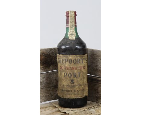 Flasche "Niepoort´s 20 Years Old Port 1979"Nr. "78896", 0.75 Liter, ungeöffnet, Vintage - Flasche mit deutlichen Altersspuren