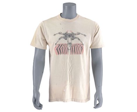 STAR WARS: A NEW HOPE (1977) - "Star Nars" X-Wing Crew T-ShirtA "Star Nars" X-wing crew shirt from the production of George L