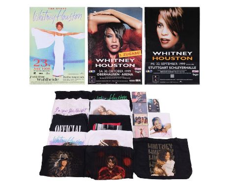 WHITNEY HOUSTON - Collection of Autographed CDs, Merchandise and a Promotional StillA collection of CDs, merchandise and a pr