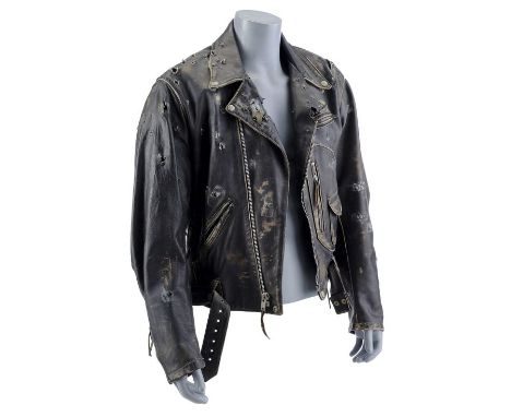 TERMINATOR 2: JUDGMENT DAY (1991) - T-800's (Arnold Schwarzenegger) Bullet-Riddled Jacket with Handwritten Linda Hamilton Let