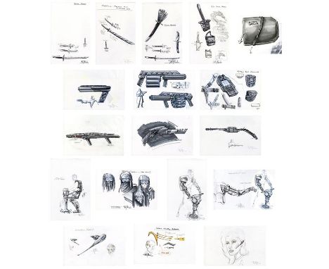 STAR TREK (2009) - Set of 18 Hand-Illustrated Doug Brode Concept ArtworksA set of 18 pieces of concept artwork hand-illustrat