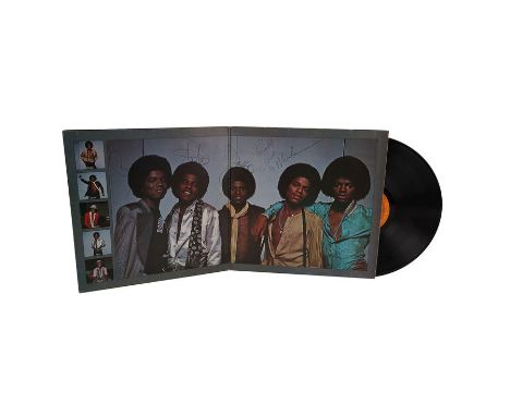 JACKSON 5, THE - Destiny Album and Souvenir Programme Autographed by Michael, Tito, Jermaine, Jackie and MarlonAn autographed