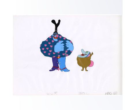 YELLOW SUBMARINE (1968) - Chief Blue Meanie and Jeremy Hillary Boob, PhD Animation CelA rare animation cel from George Dunnin