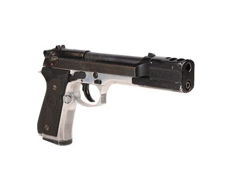 LEON: THE PROFESSIONAL (1994) - Leon's (Jean Reno) Screen-matched Compensated Two-Tone Beretta 92FSLeon's (Jean Reno) screen-
