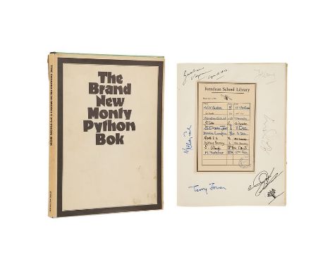 MONTY PYTHON - Cast Autographed Edition of The Brand New Monty Python BokA cast-autographed edition of The Brand New Monty Py