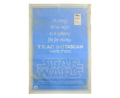 STAR WARS: A NEW HOPE (1977) - TEAC and TASCAM One-Sheet ProofA proof for an unreleased TEAC and TASCAM one-sheet from the pr