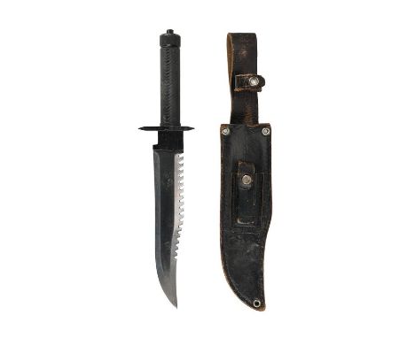 FRIDAY THE 13TH PART VI: JASON LIVES (1986) - Hunting Knife and SheathA knife and sheath from Tom McLoughlin's slasher sequel