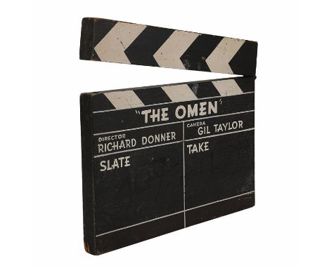 OMEN, THE (1976) - Production-used ClapperboardA clapperboard from the production of Richard Donner's horror The Omen. The la