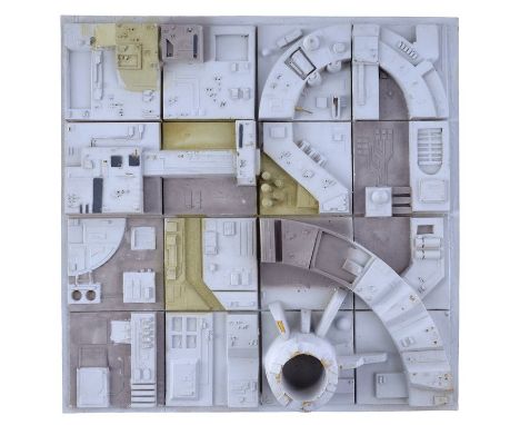STAR WARS: A NEW HOPE (1977) - High-Altitude Death Star Surface ModelA high-altitude Death Star surface model from George Luc