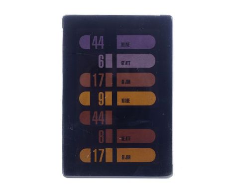 STAR TREK: THE NEXT GENERATION (T.V. SERIES, 1987 - 1994) - Small LCARS KeypadA small LCARS access panel from the sci-fi seri