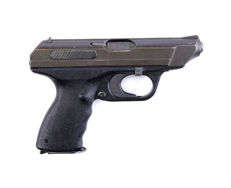 ALIENS (1986) - VP70M Sidearm PistolA VP70M sidearm pistol from James Cameron's sci-fi sequel Aliens. The Colonial Marines, i