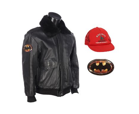 BATMAN (1989) - Crew Jacket, Stunts Hat and Screening InvitationA crew jacket, hat and screening ticket from the post-product