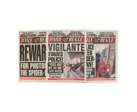 SPIDER-MAN (2002) - Set of Three Daily Bugle NewspapersA set of three Daily Bugle newspapers from Sam Raimi's superhero film 
