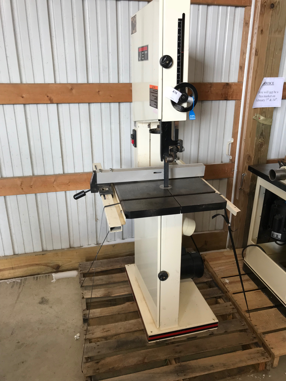 (8004) Jet 18 inch Bandsaw JWBS18 115 volt