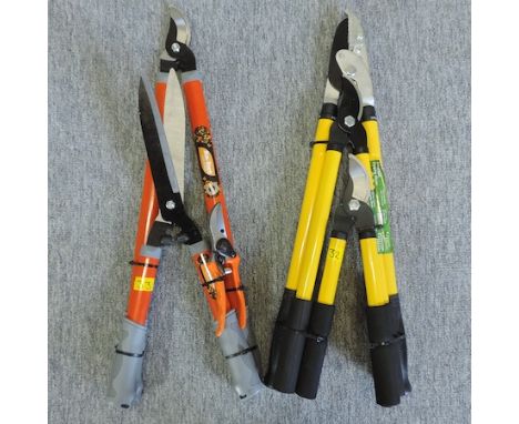 A power pruner, lopper and shears set