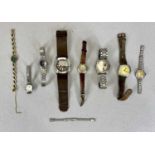 MIXED GROUP OF LADIES & GENTS WRISTWATCHES by Ingersoll, Seiko, etc (8) together with a ladies spare