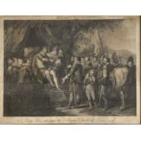 WILLIAM WYNNE RYLAND (English 1732 - 1783) stipple engraving - 'King John ratifying the Magna Charta