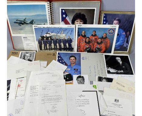 COMPILED ALBUM & LOOSE AUTOGRAPHED PHOTOGRAPHS & EPHEMERA including letters/secretarial acknowledgements, Kensington Palace, 